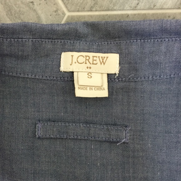 J. Crew Chambray Popover Tunic - Small - Picture 7 of 8